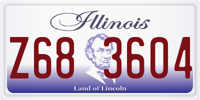 IL license plate Z683604