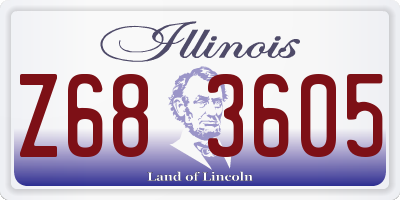 IL license plate Z683605
