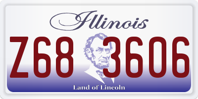 IL license plate Z683606
