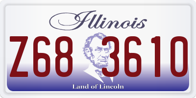 IL license plate Z683610