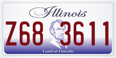 IL license plate Z683611