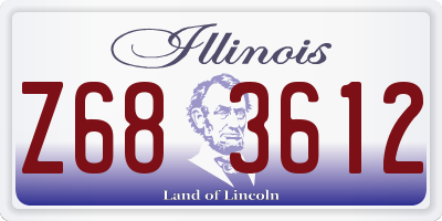 IL license plate Z683612