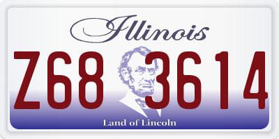 IL license plate Z683614