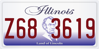 IL license plate Z683619