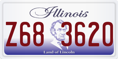 IL license plate Z683620