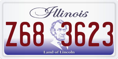 IL license plate Z683623