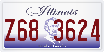 IL license plate Z683624