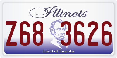 IL license plate Z683626