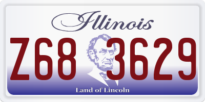 IL license plate Z683629