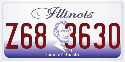 IL license plate Z683630
