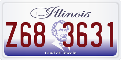 IL license plate Z683631