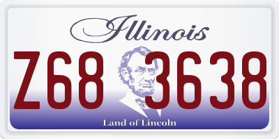 IL license plate Z683638