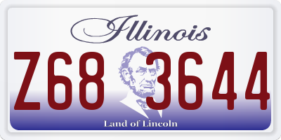 IL license plate Z683644