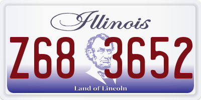 IL license plate Z683652