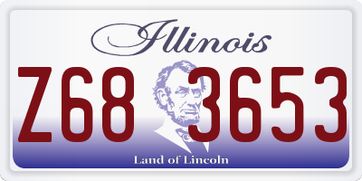 IL license plate Z683653