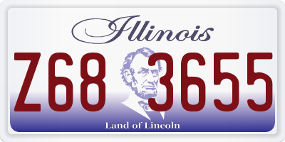 IL license plate Z683655
