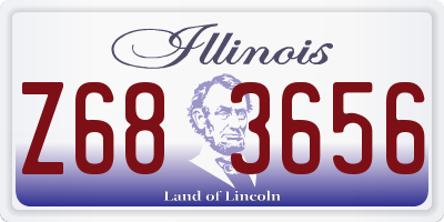IL license plate Z683656