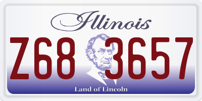 IL license plate Z683657