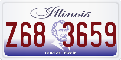 IL license plate Z683659