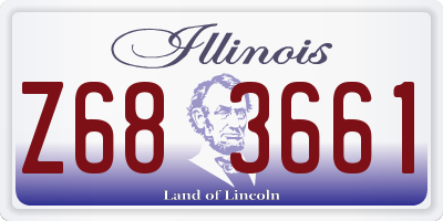 IL license plate Z683661