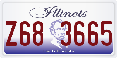 IL license plate Z683665