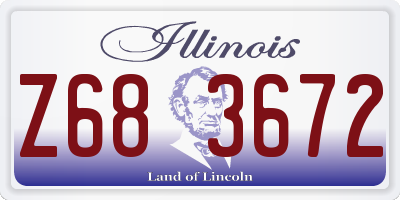 IL license plate Z683672