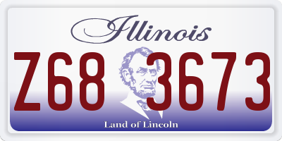 IL license plate Z683673