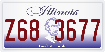IL license plate Z683677
