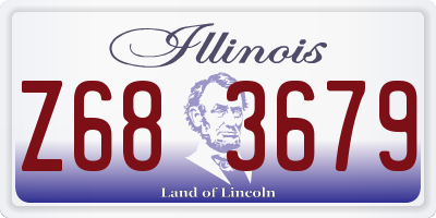 IL license plate Z683679