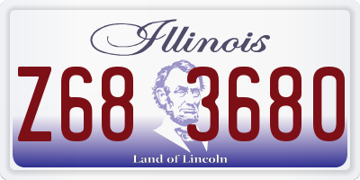 IL license plate Z683680