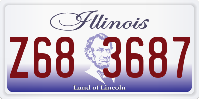 IL license plate Z683687