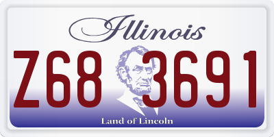 IL license plate Z683691