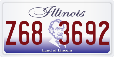 IL license plate Z683692