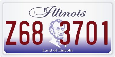 IL license plate Z683701