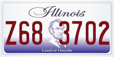 IL license plate Z683702