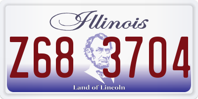 IL license plate Z683704