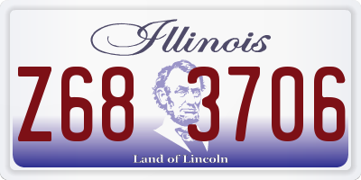 IL license plate Z683706