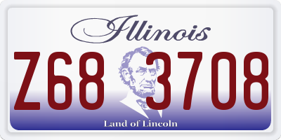 IL license plate Z683708