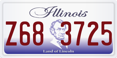 IL license plate Z683725