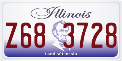 IL license plate Z683728