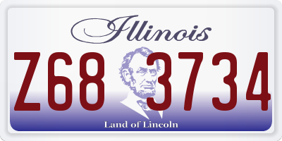 IL license plate Z683734
