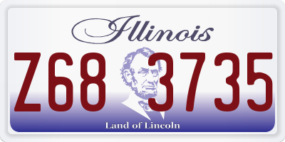 IL license plate Z683735