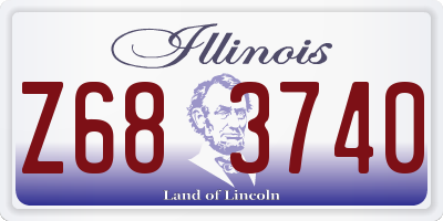 IL license plate Z683740