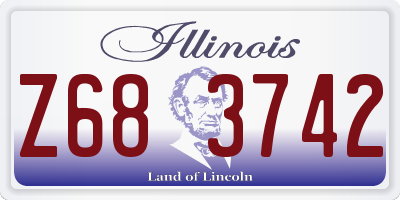 IL license plate Z683742