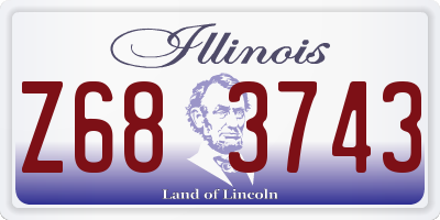 IL license plate Z683743