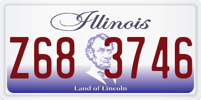 IL license plate Z683746