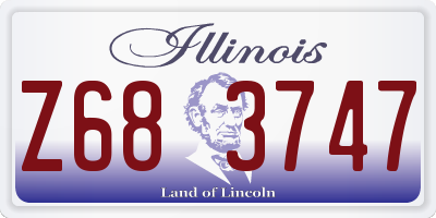 IL license plate Z683747