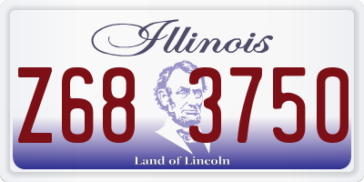 IL license plate Z683750