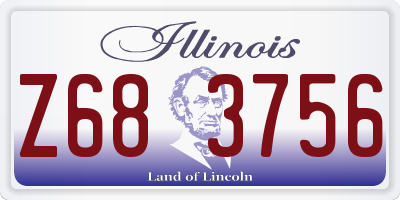 IL license plate Z683756