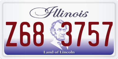IL license plate Z683757
